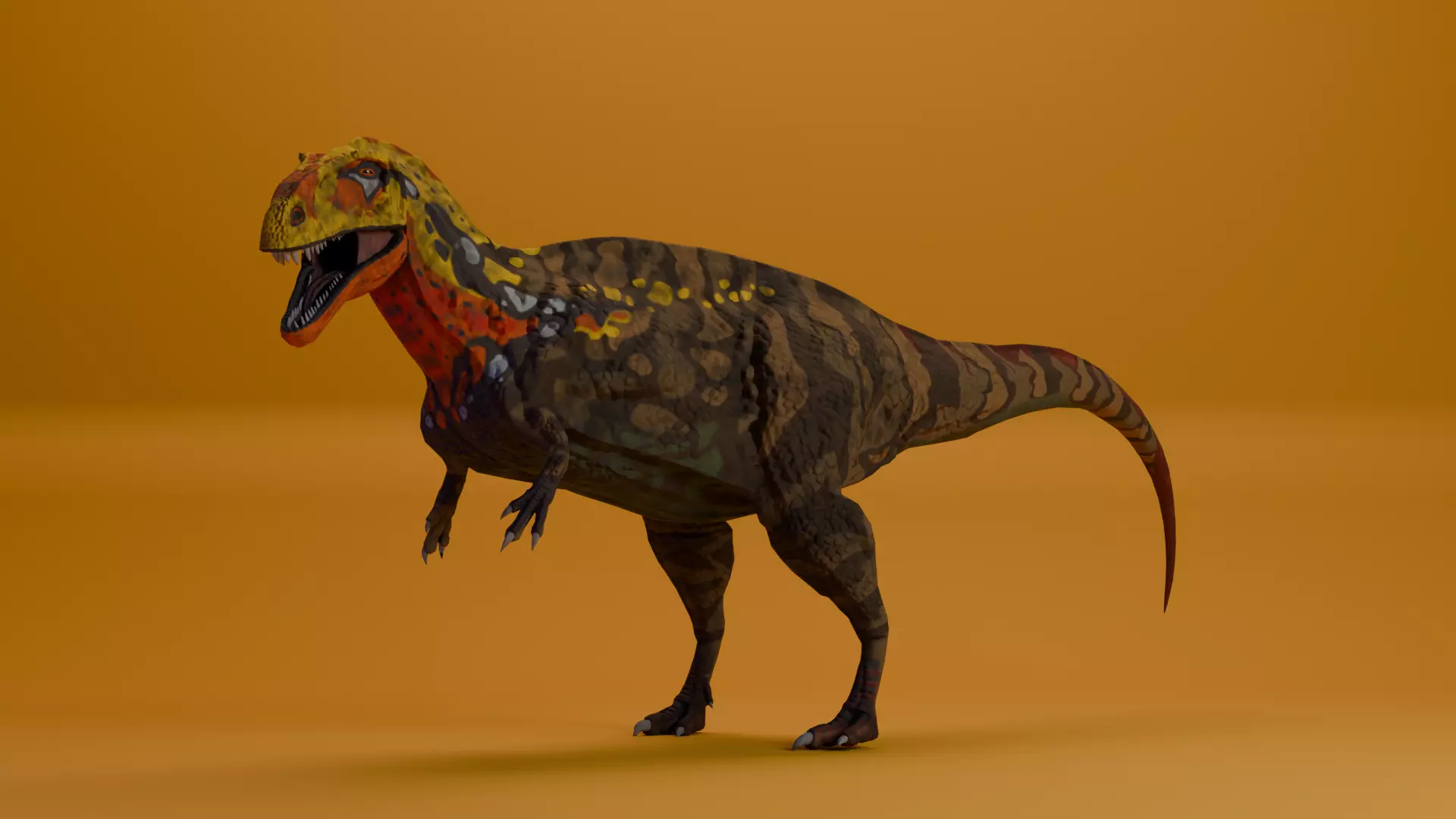Eocarcharia low poly Low-poly 3D model