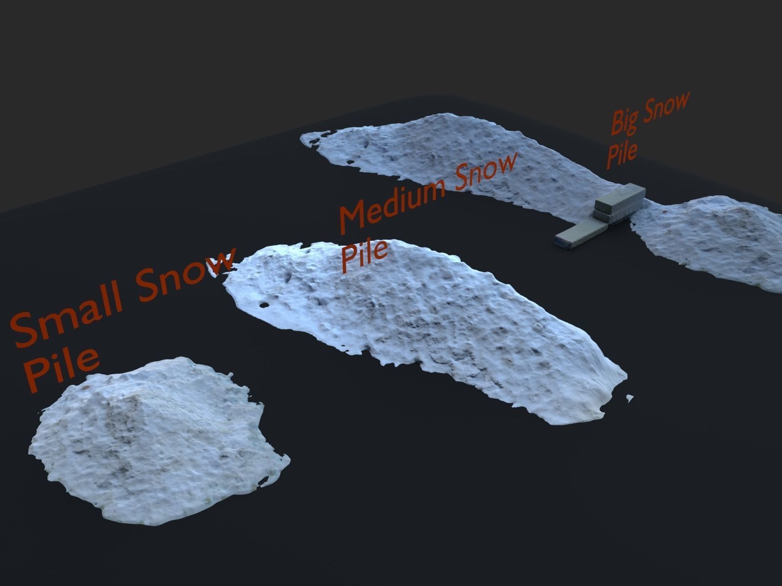 Winter Pack Low-poly 3D model_0