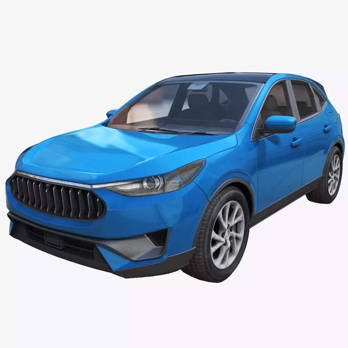 Generic SUV Low-poly 3D model