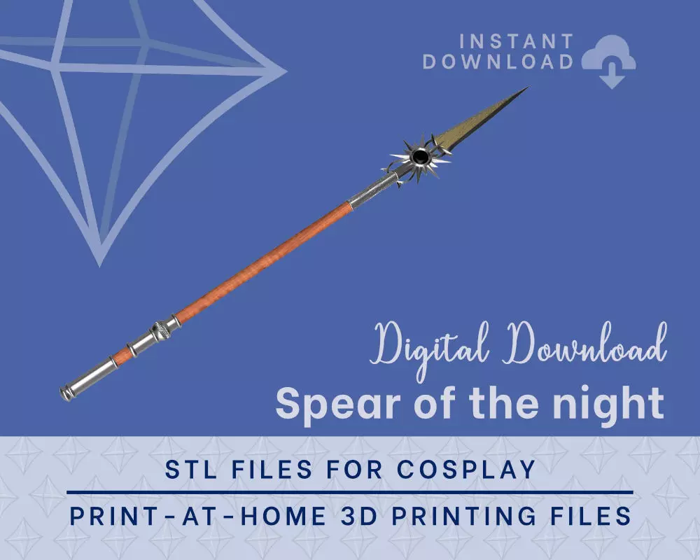 Shadowheart Spear of the Night Baldurs Gate 3 Cosplay Prop 3D print model