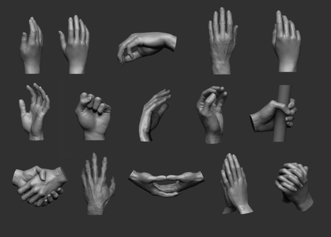 Ultimate Hand Set 3D print model