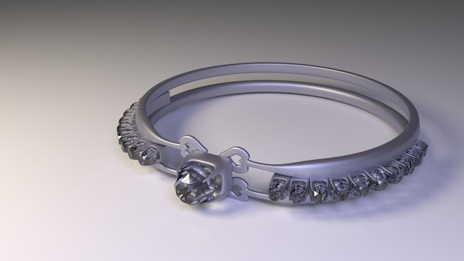 Love band diamond ring