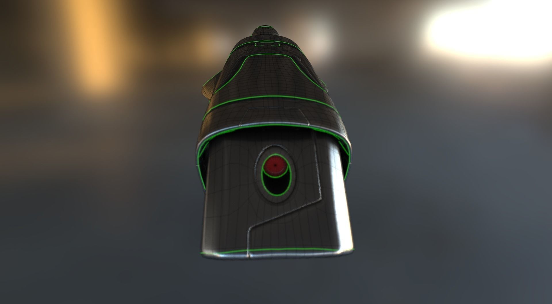 Spaceship  - Keeper - Basic Version Low-poly 3D model_19