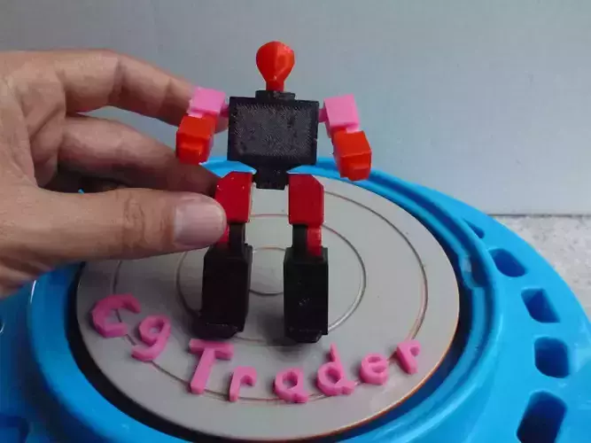 Radio Robot AAA 3D print model