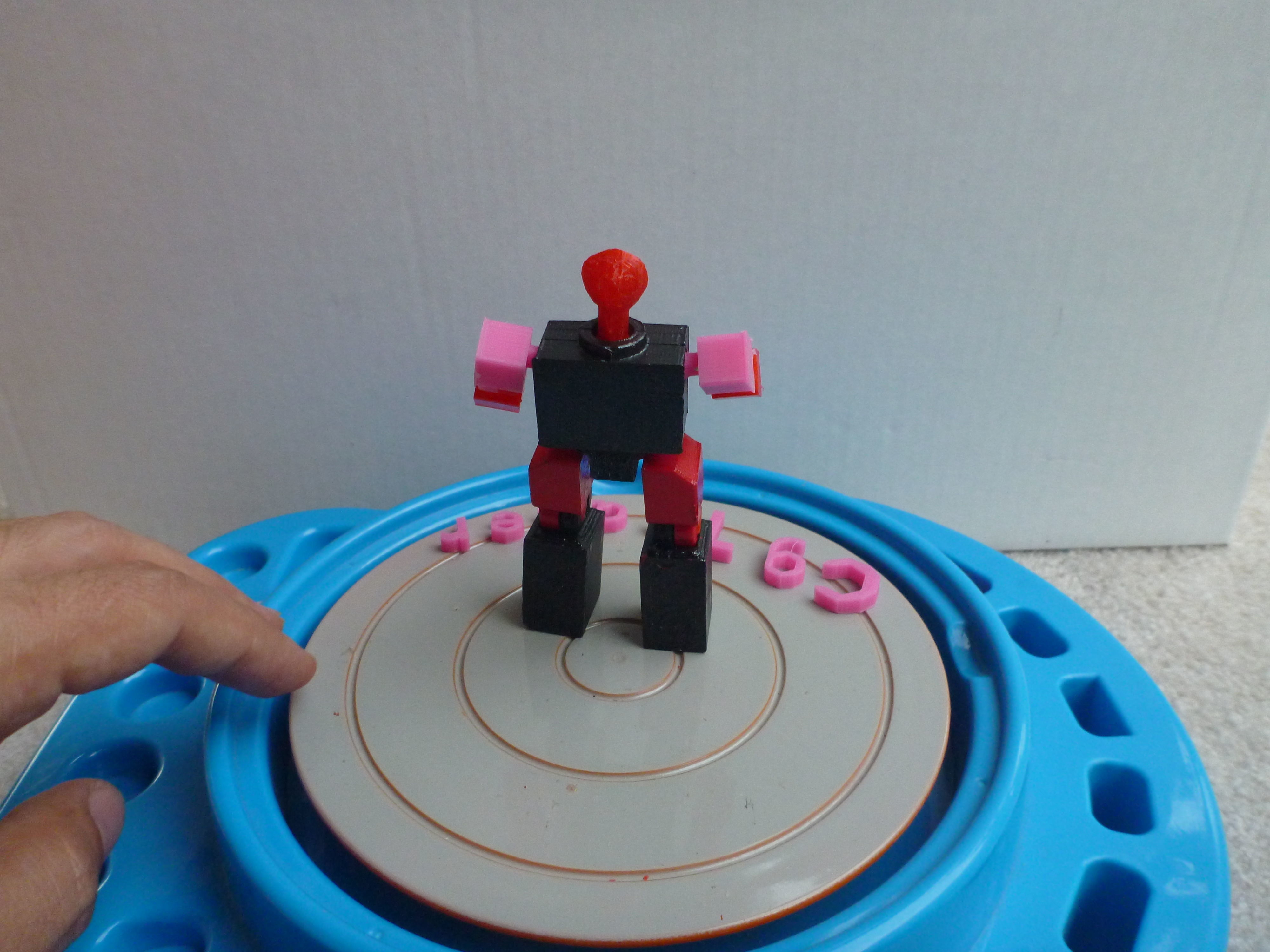 Radio Robot AAA 3D print model_4