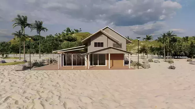 Beach Casa Scene-villa-modern house