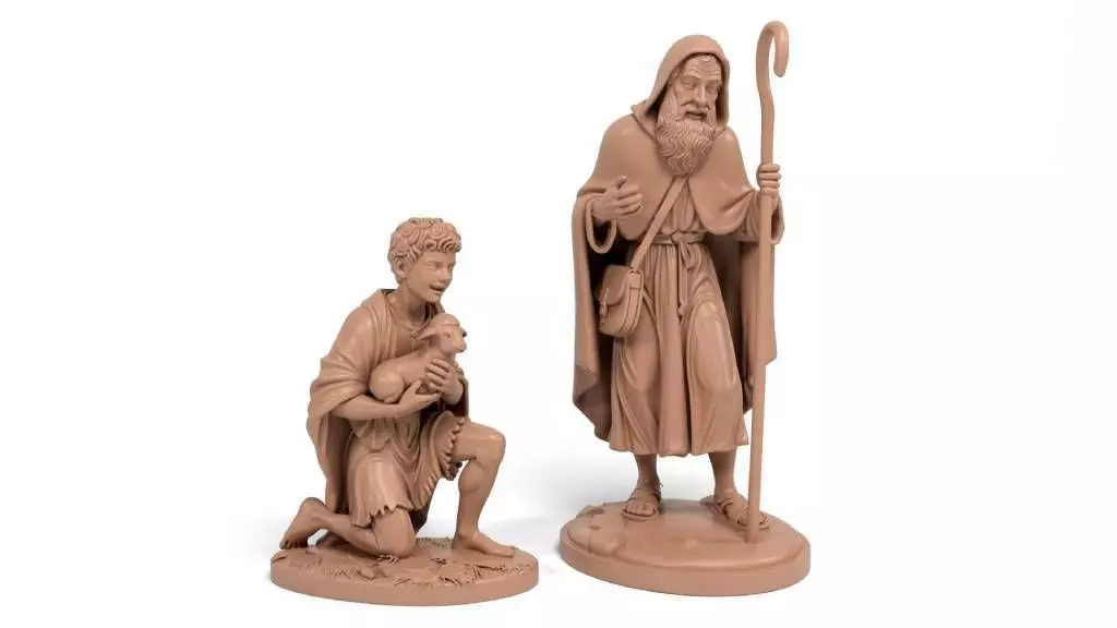 Shepherds - Nativity Scene Figures 3D print model