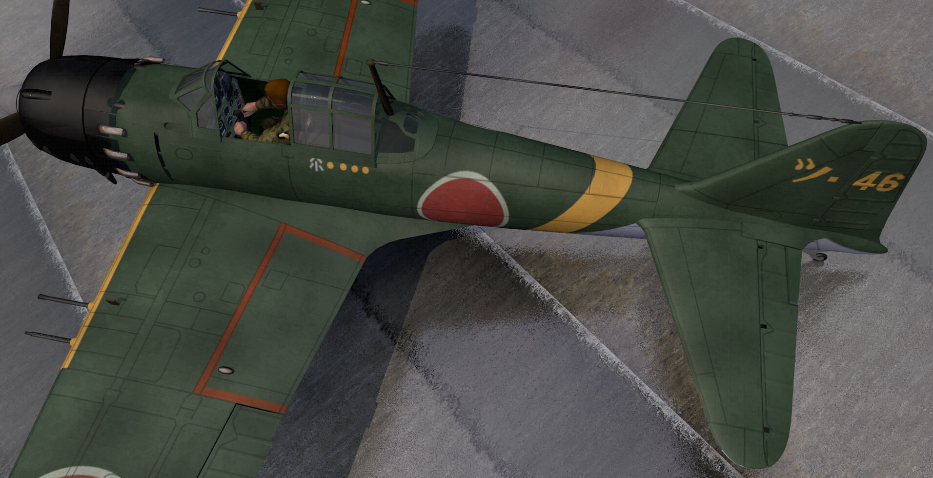 Mitsubishi A6M5 Zero - aka Zeke 3D model_9
