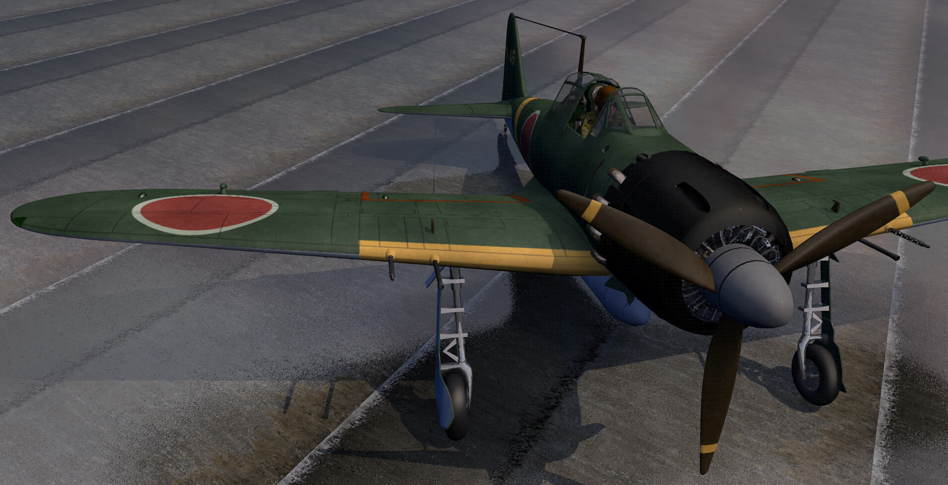 Mitsubishi A6M5 Zero - aka Zeke 3D model_4