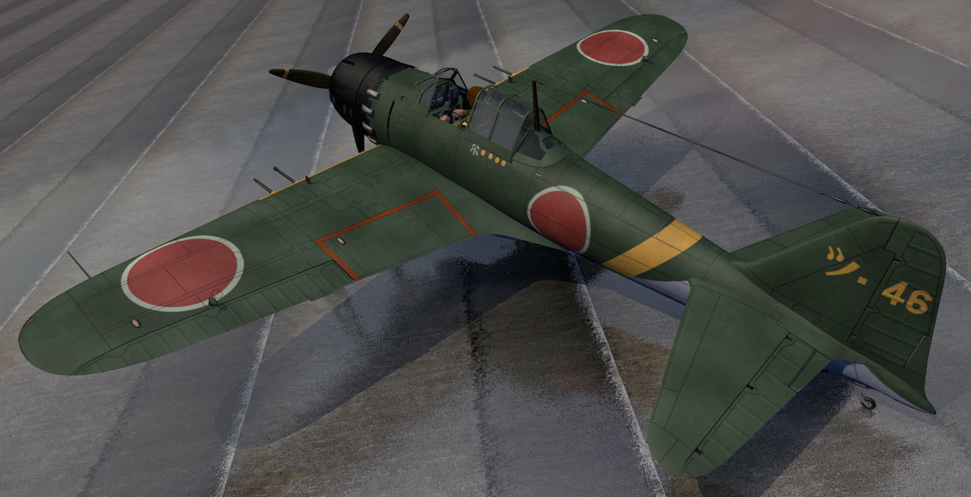Mitsubishi A6M5 Zero - aka Zeke 3D model_2