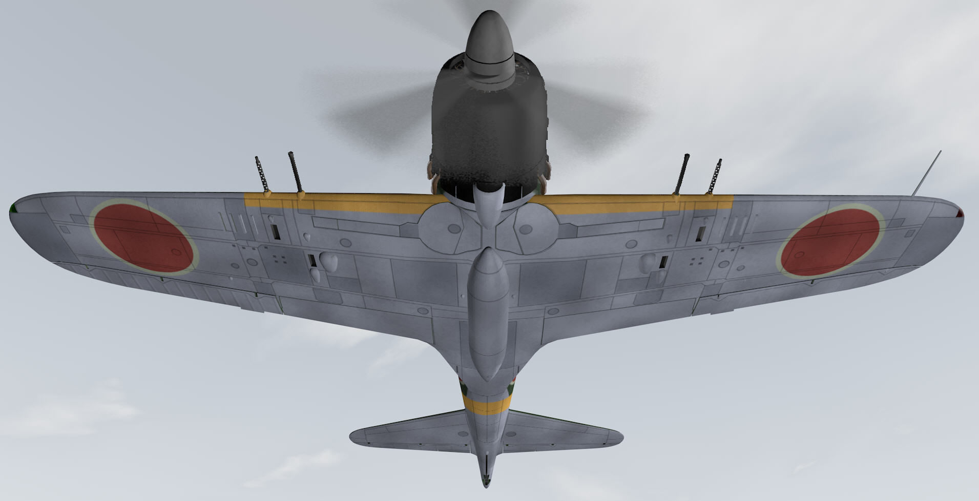 Mitsubishi A6M5 Zero - aka Zeke 3D model_13