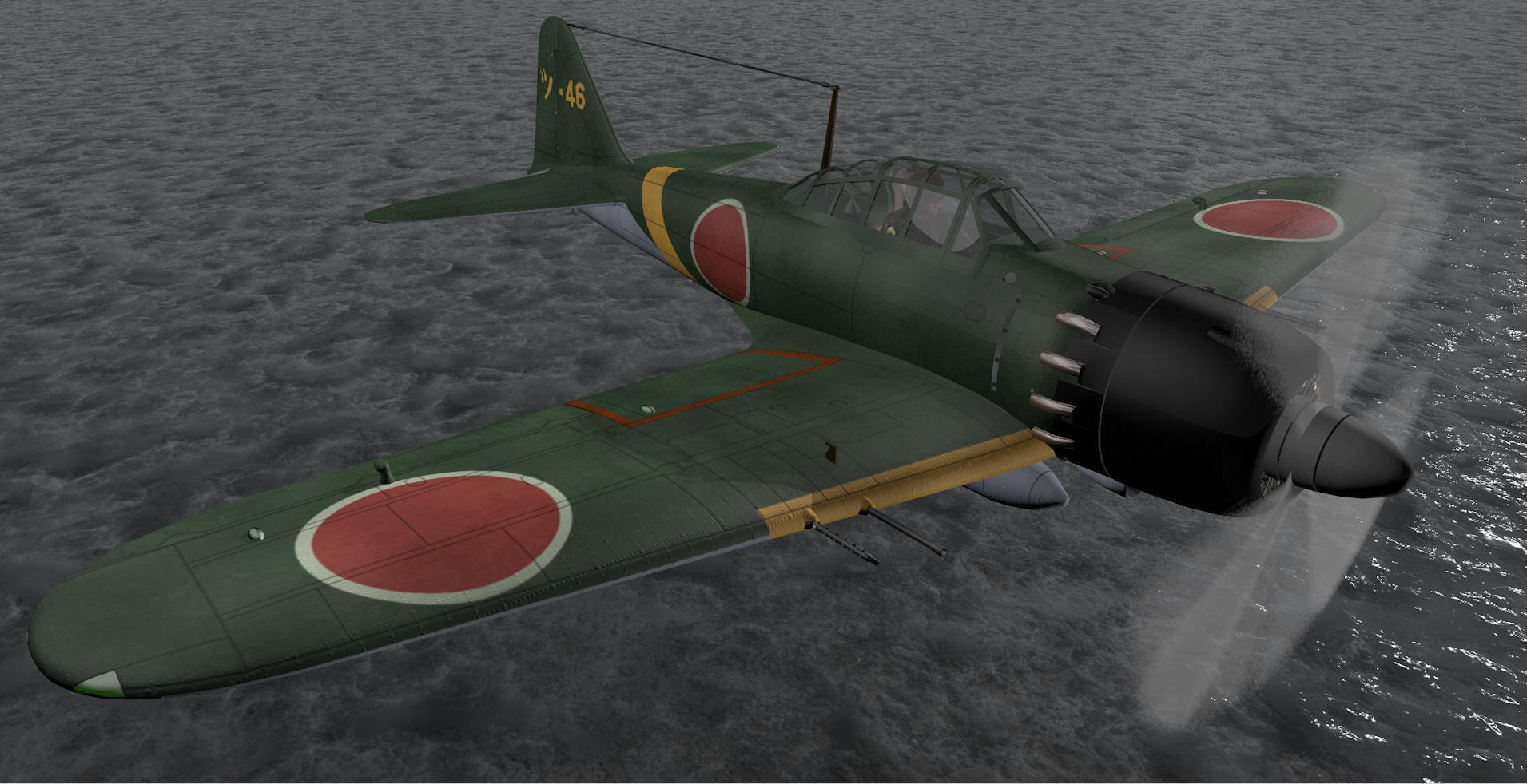 Mitsubishi A6M5 Zero - aka Zeke 3D model_10