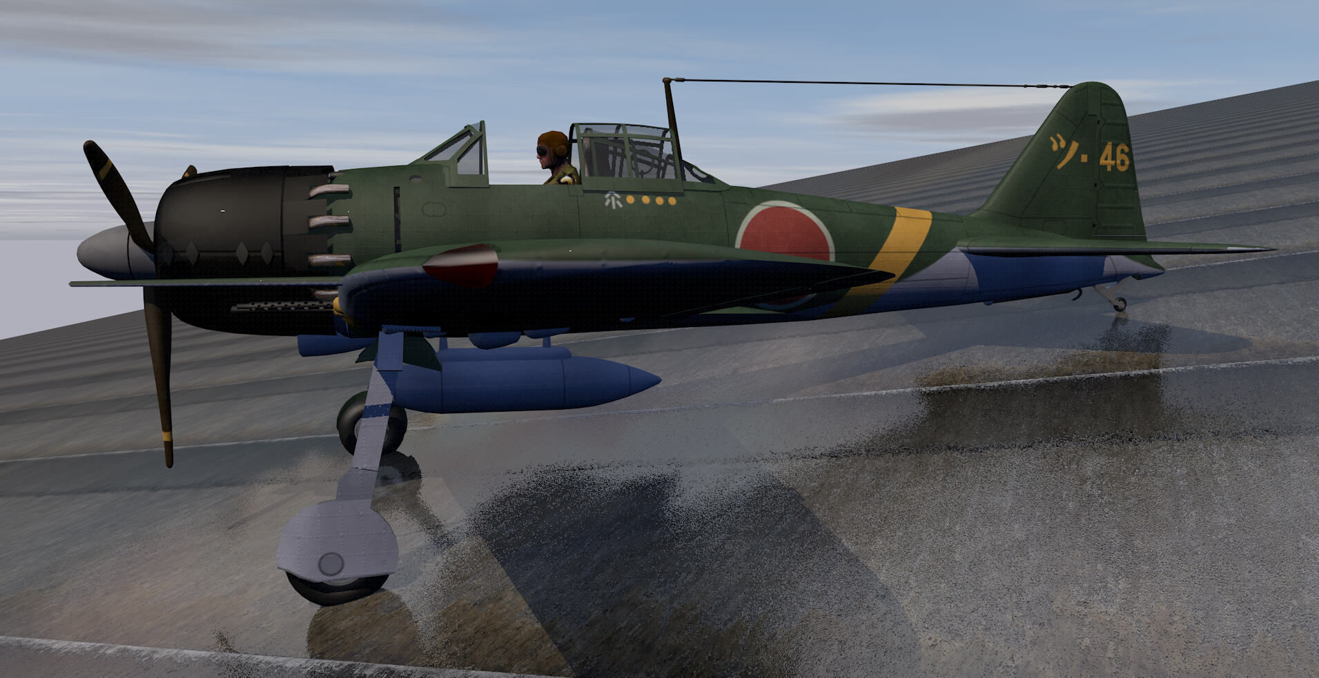 Mitsubishi A6M5 Zero - aka Zeke 3D model_7