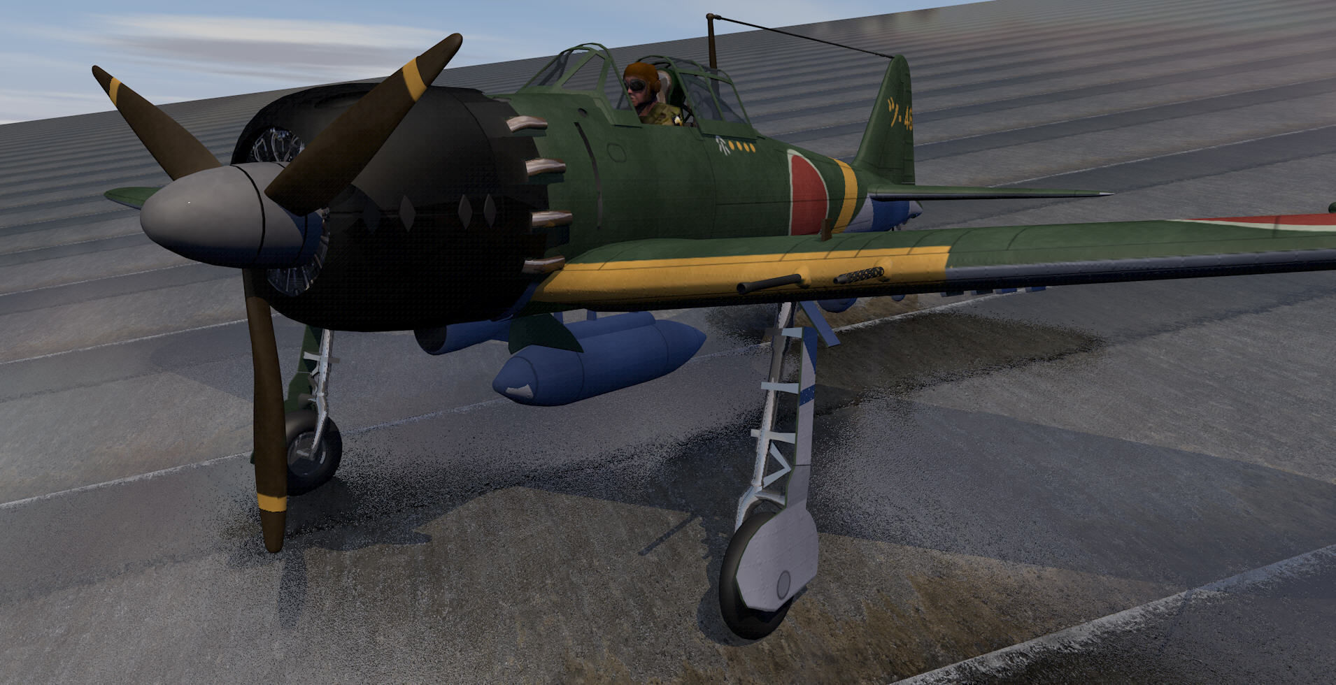 Mitsubishi A6M5 Zero - aka Zeke 3D model_5