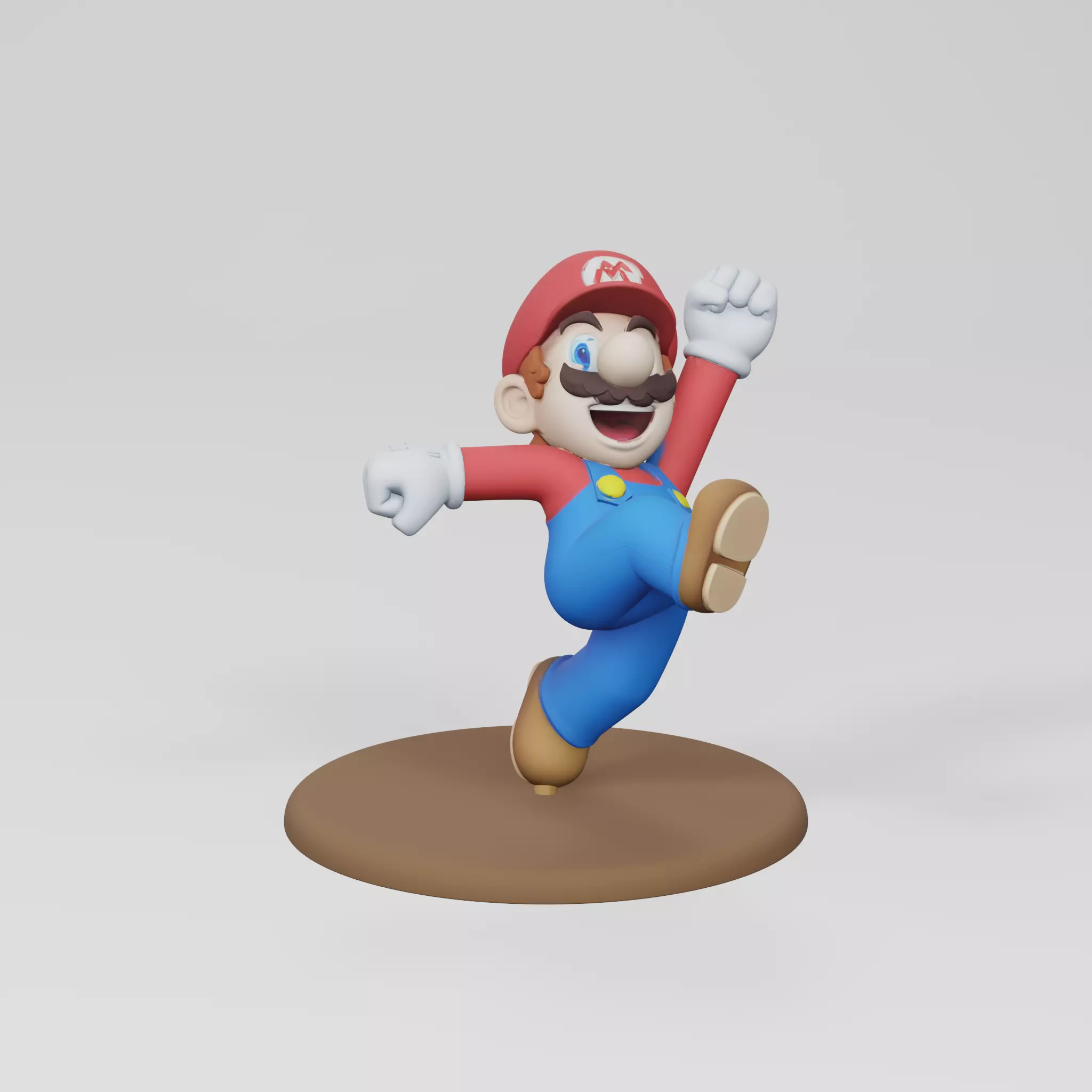 Super Mario Statue 3D print model