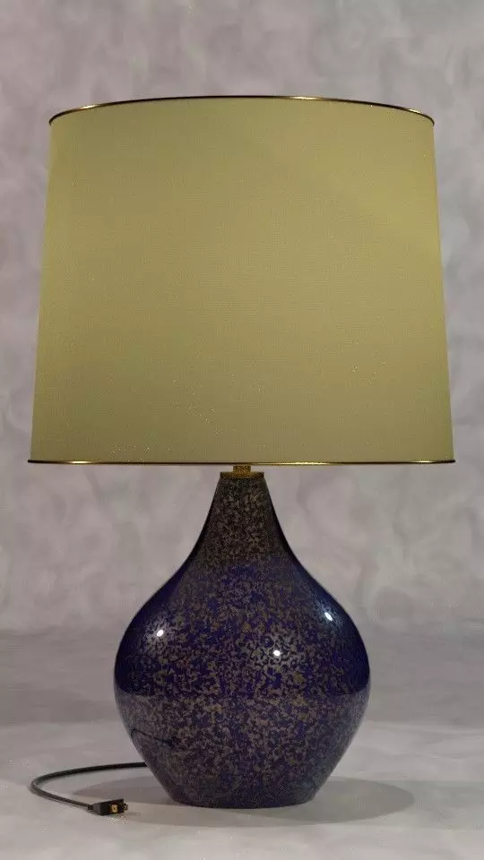 Mosaic Table Lamp Free 3D model_0