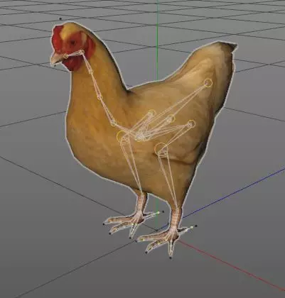 Chicken Brown  Animations Game Ready Low-poly 3D model_0