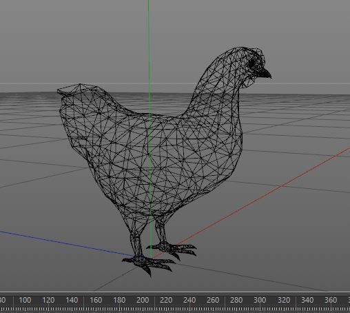 Chicken Brown  Animations Game Ready Low-poly 3D model_4
