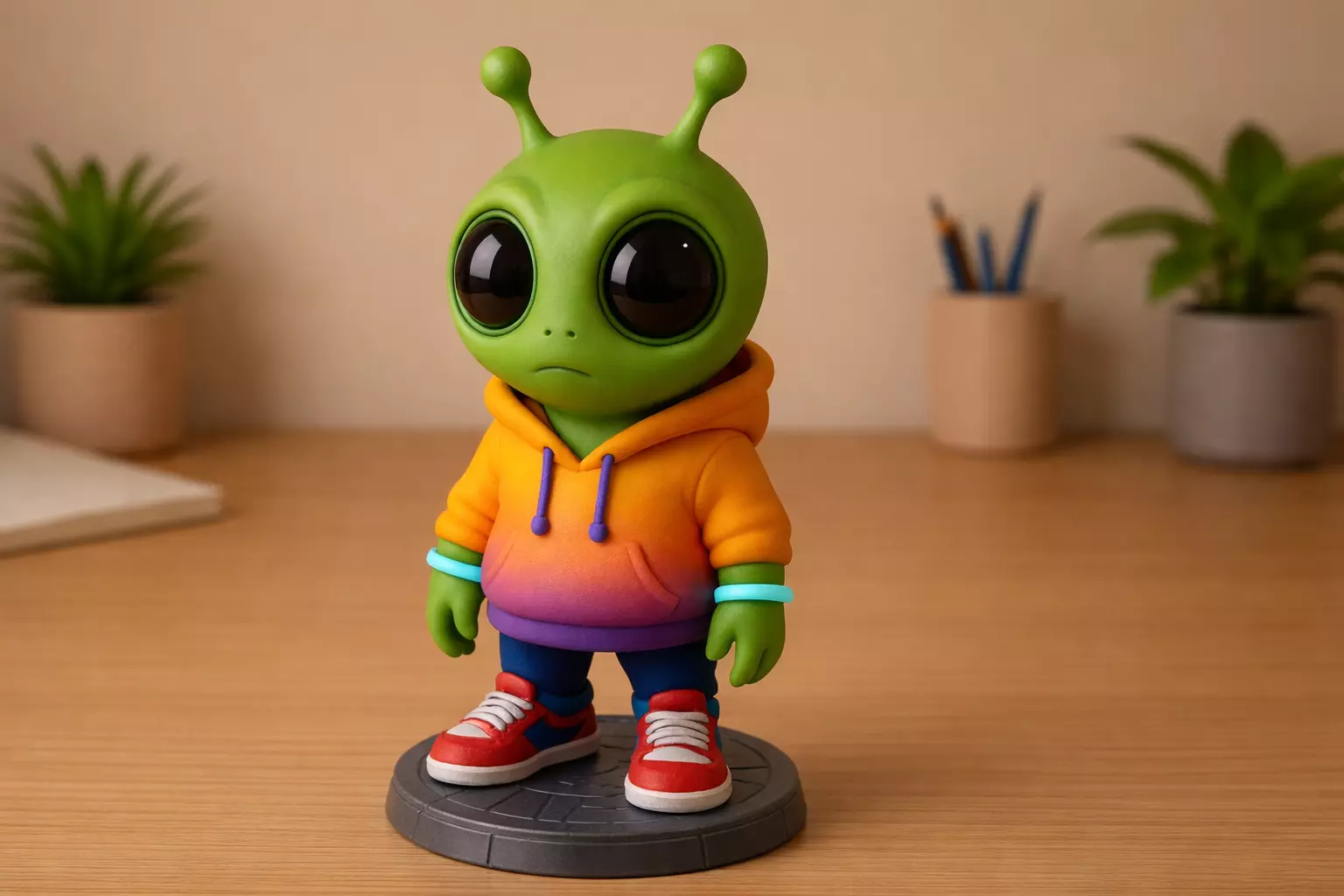 Alien Hoodie Collectible Figurine for Resin Printing Free 3D print model