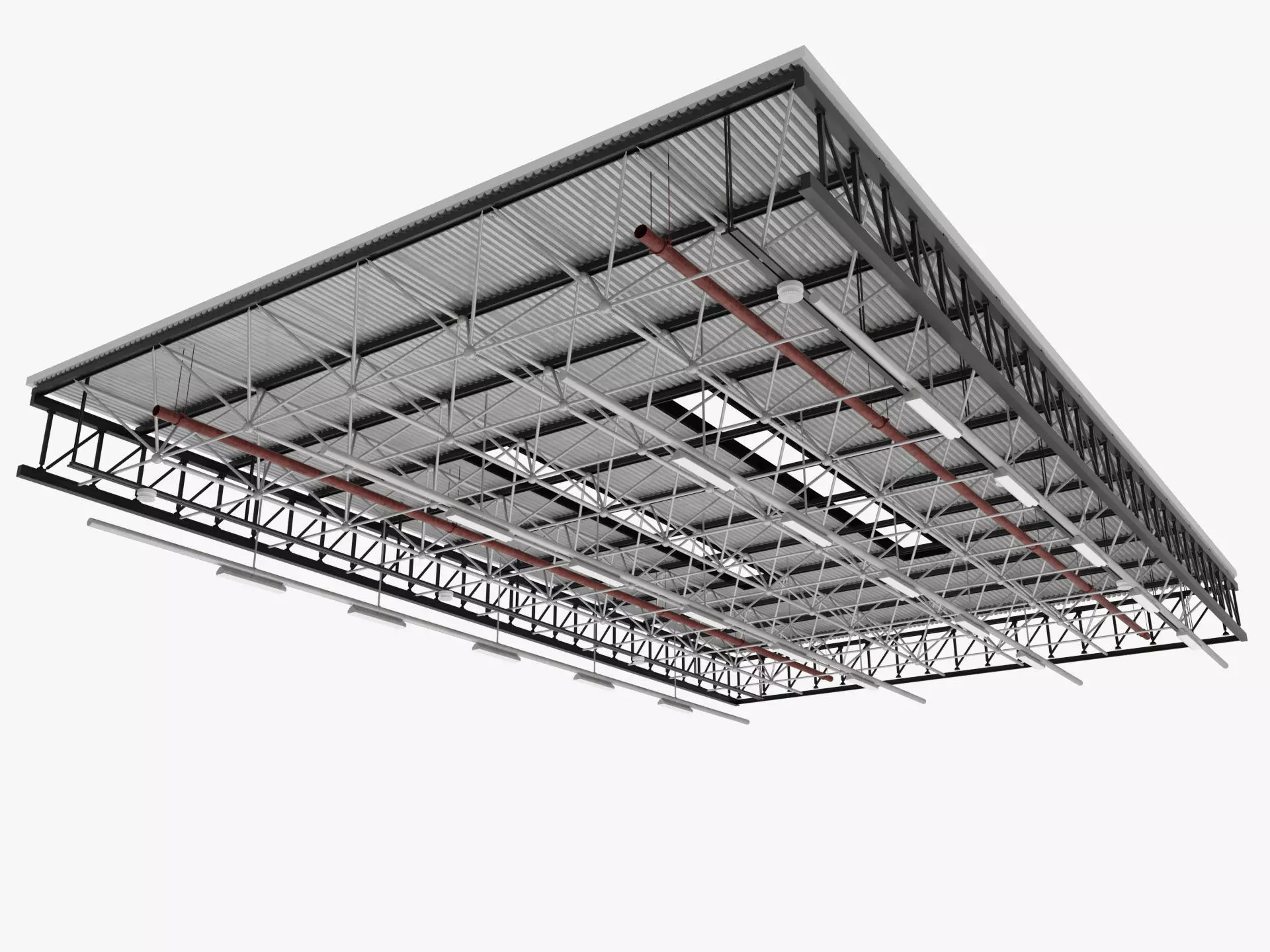 Ceiling Ventilation Pipes 26 3D model