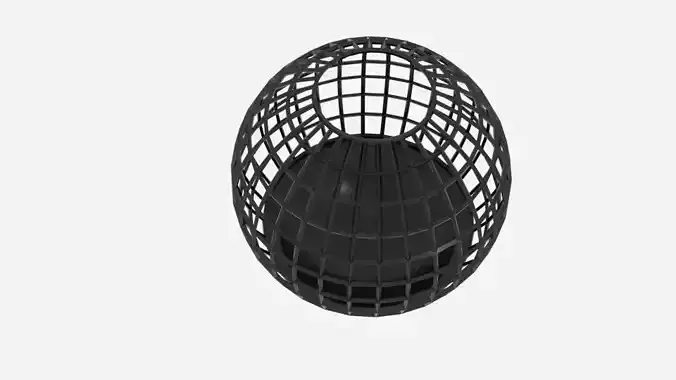Wire Sphere Bin