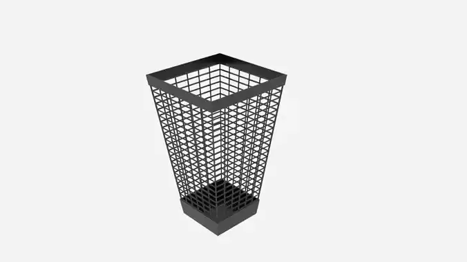 Wire Taper Bottom Bin