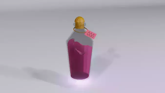 Stylized Fantasy Potion Bottle