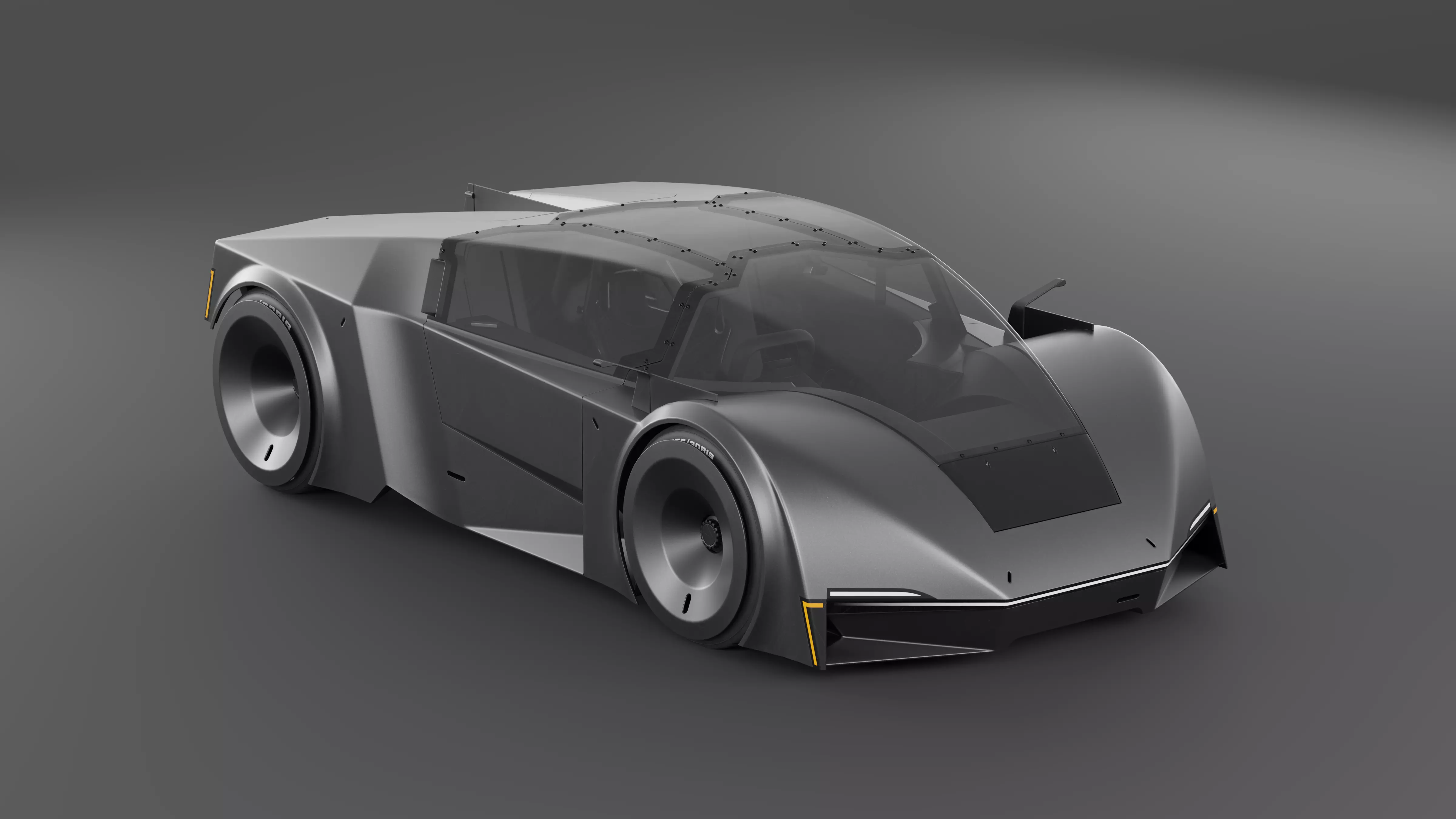 Compact Single-Seat Hypercar 3D model