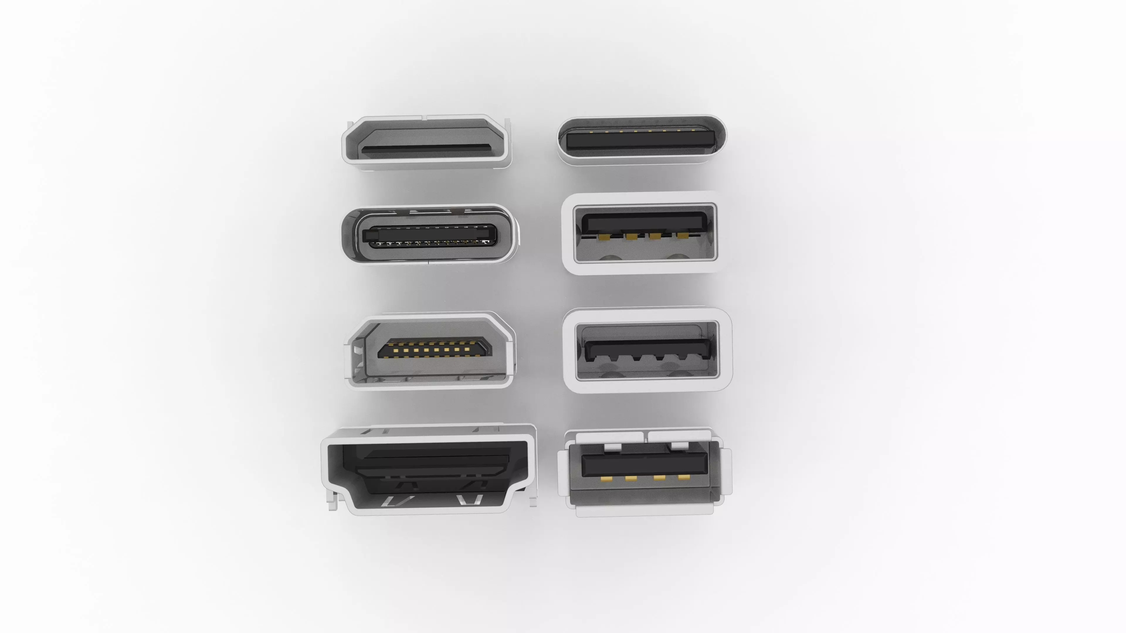 Ports Low-poly 3D model