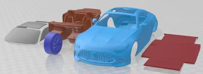 Mercedes Benz AMG GT 43 Coupe 2024 Printable Car 3D print model