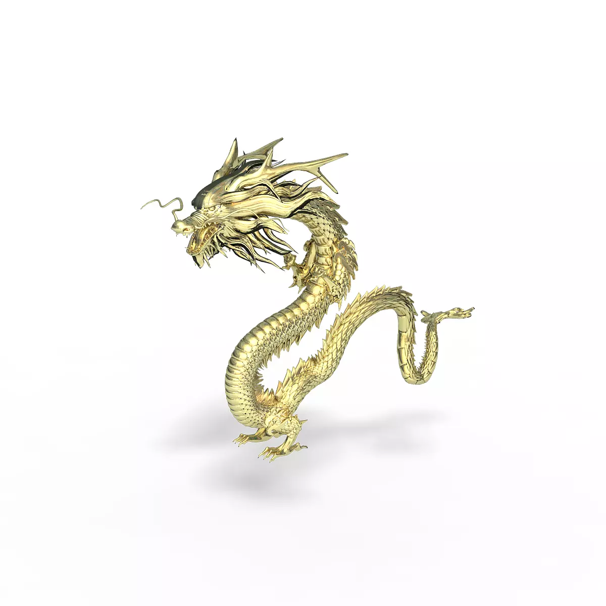 Chinese Dragon Low-poly 3D model