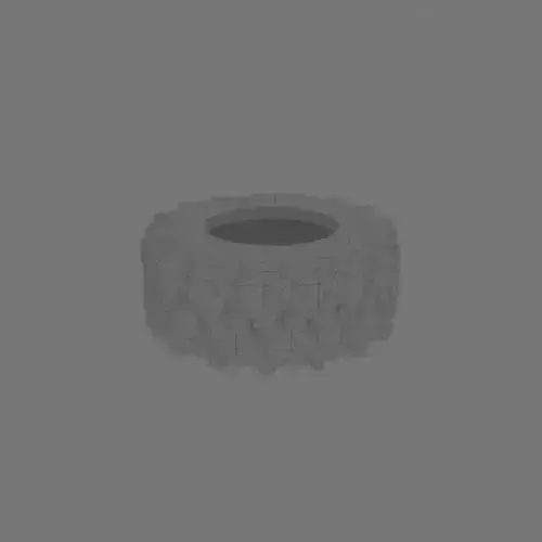 Industrial Tire 3D model 3