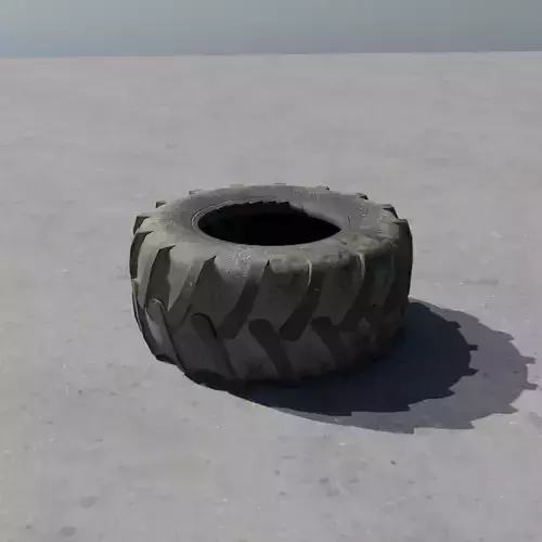 Industrial Tire 3D model 2