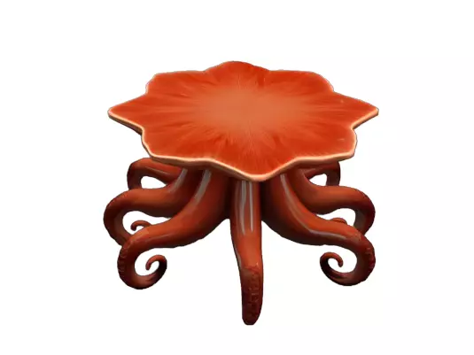 Tentacle Octopus Coffee Table Organic Biomorphic Furniture 3D print model