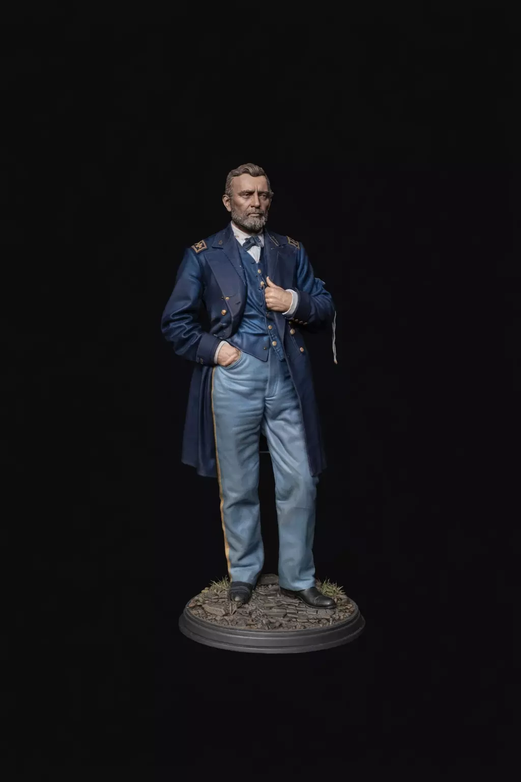 Civil War Union General Statue STL 3D print model