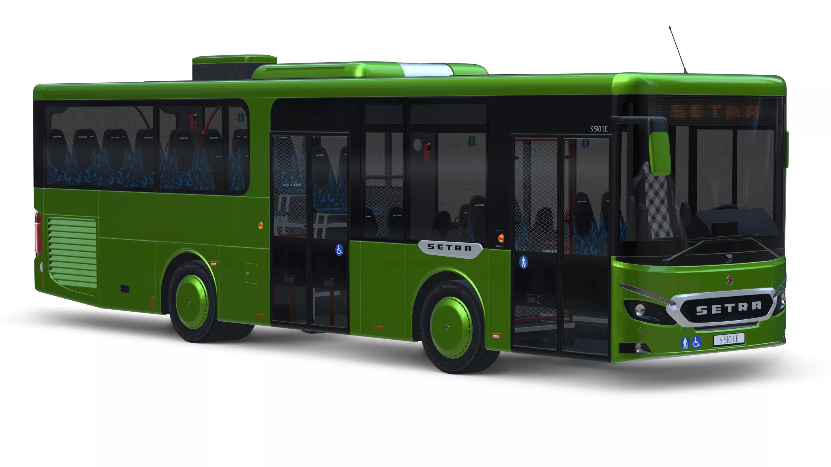 Setra S510LE Bus 3D model