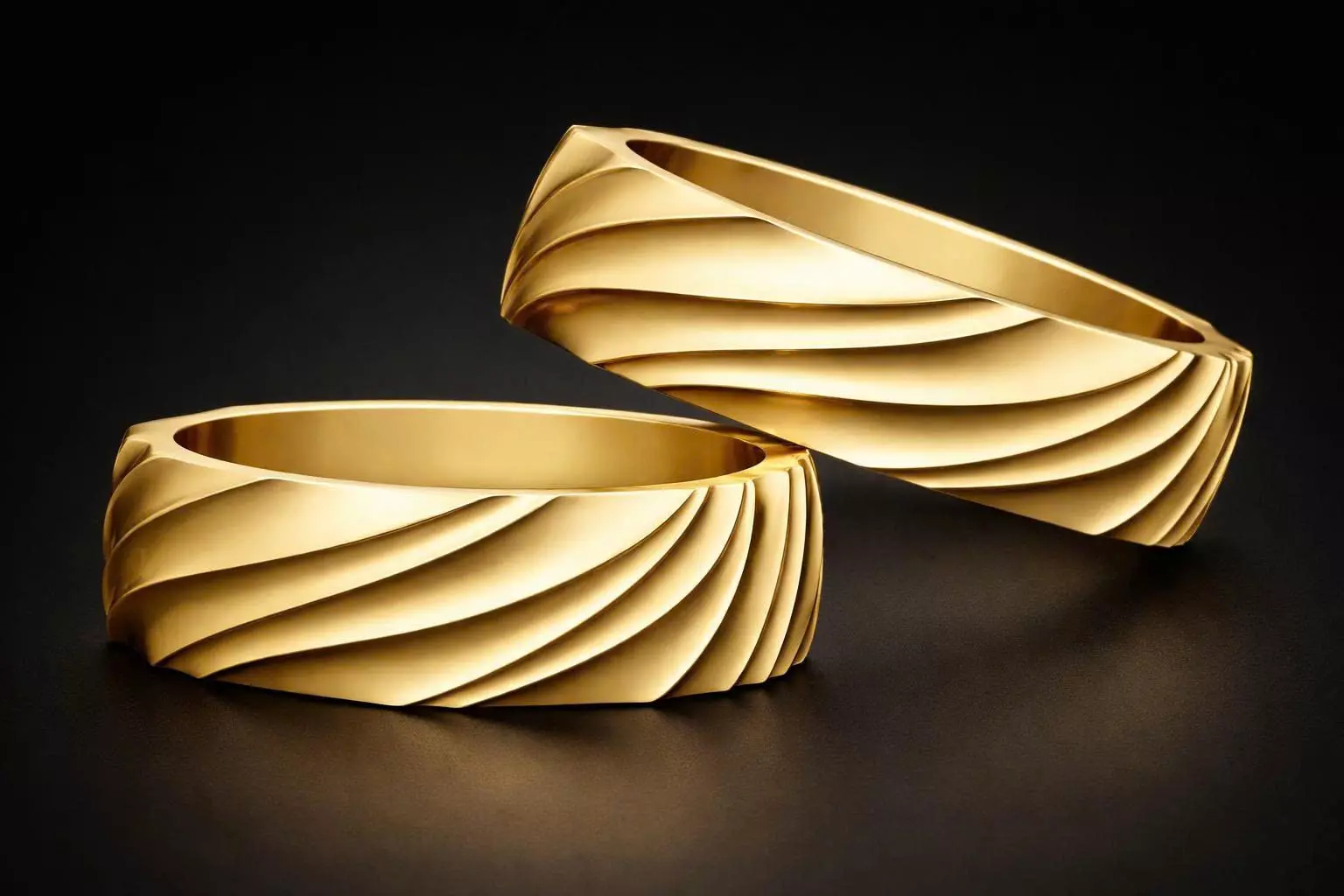 Twisted Wave Band Ring STL Modern Minimal Jewelry Model 3D print model