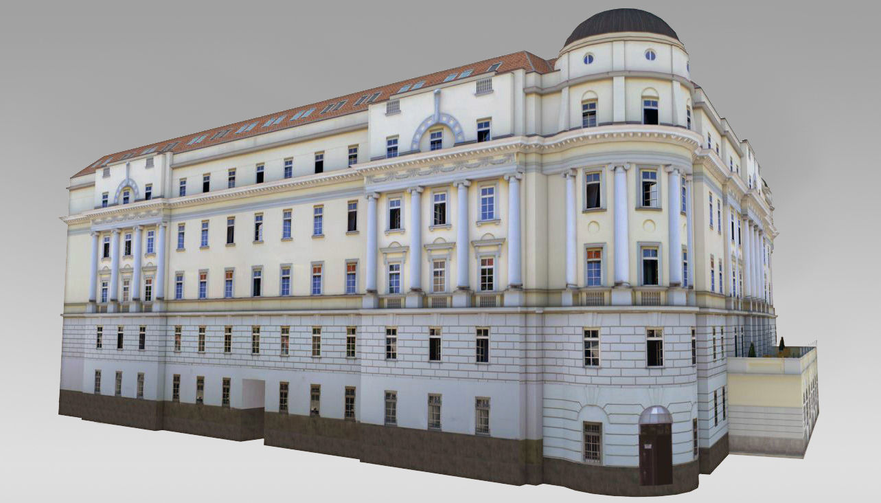 Classical Government Building Low-poly 3D model_3