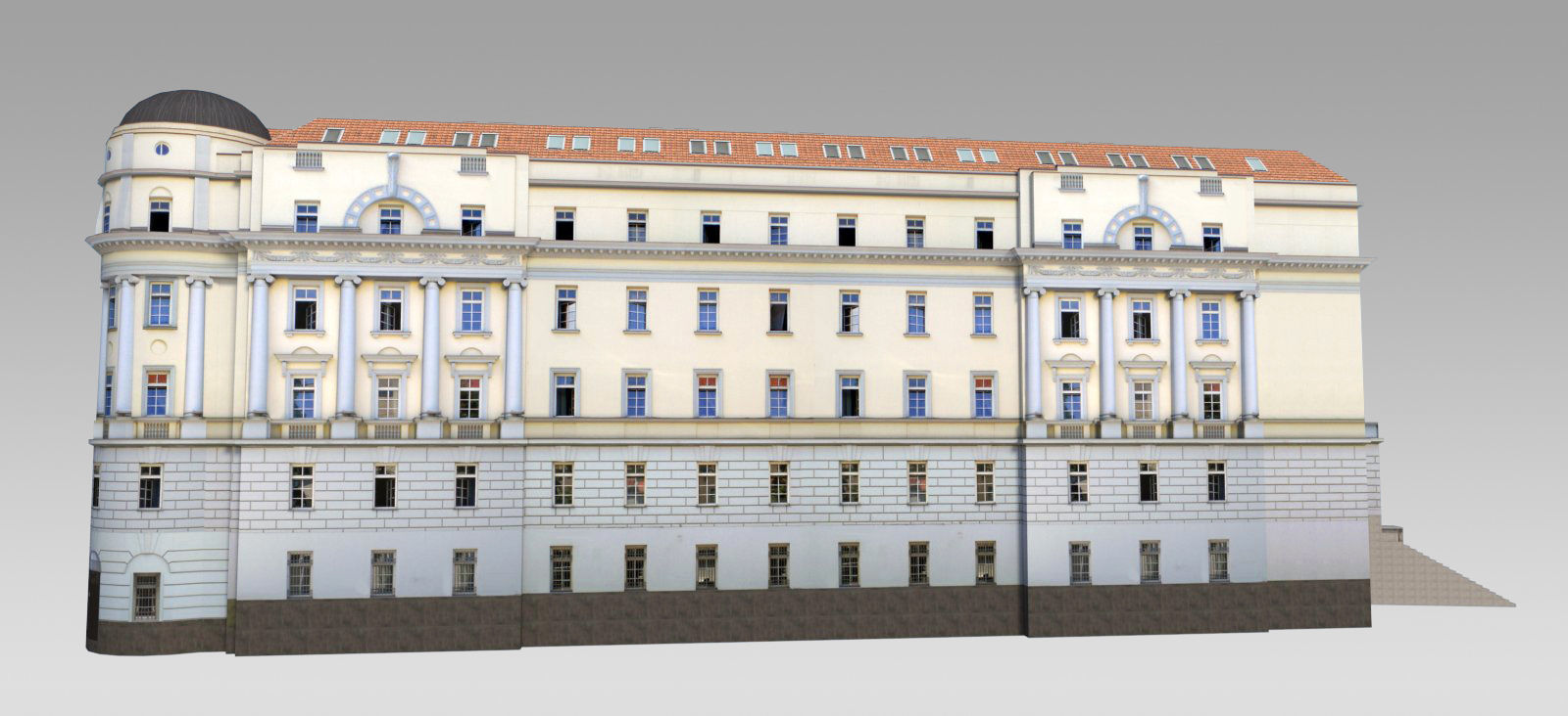 Classical Government Building Low-poly 3D model_4