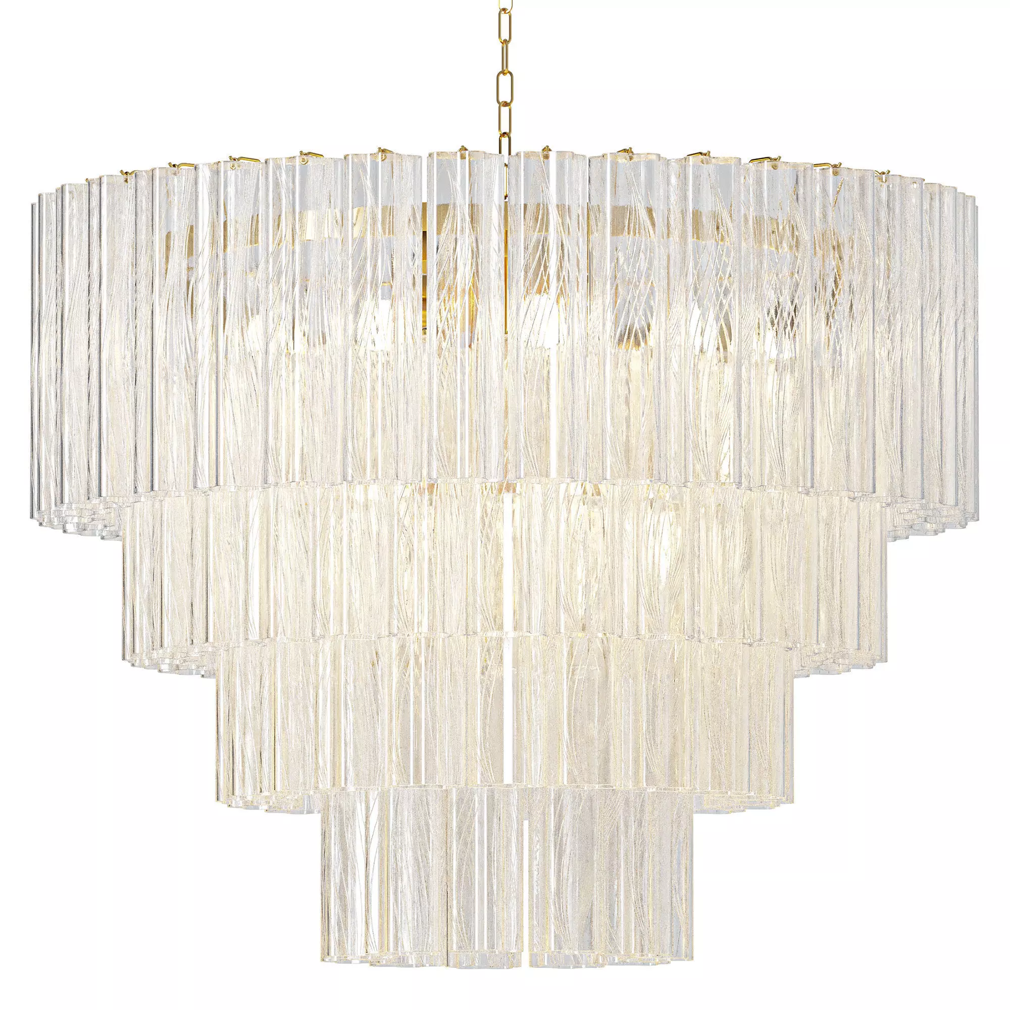 Sezane Chandelier chrome 3D model