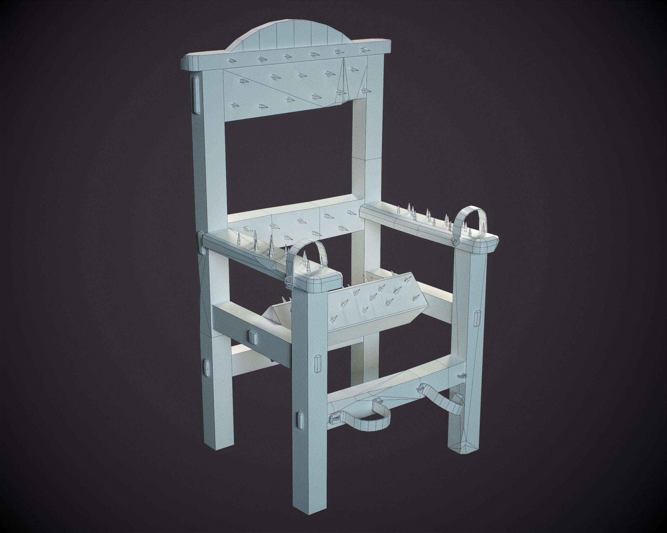 Medieval Torture Pack Low-poly 3D model_21