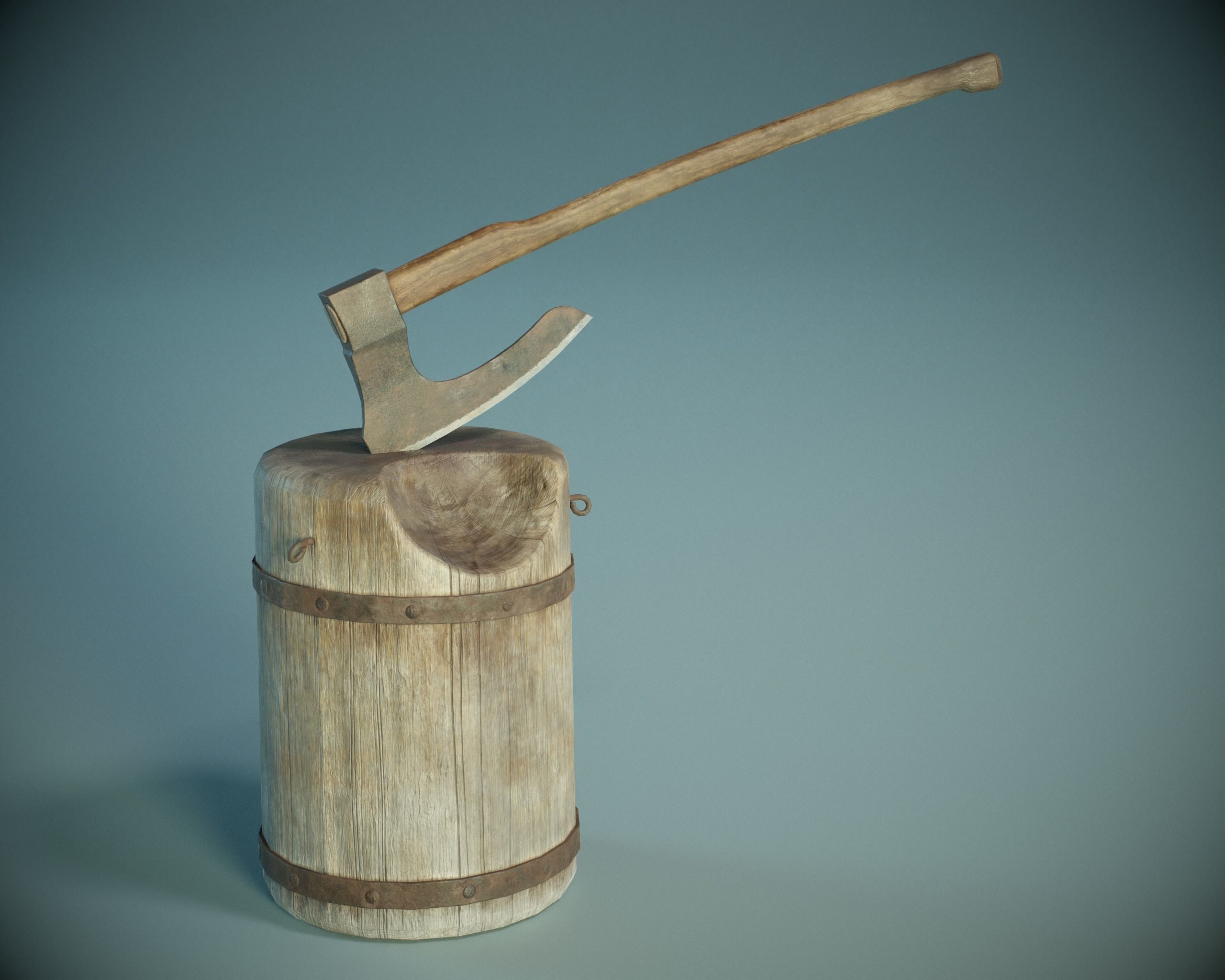 Medieval Torture Pack Low-poly 3D model_16