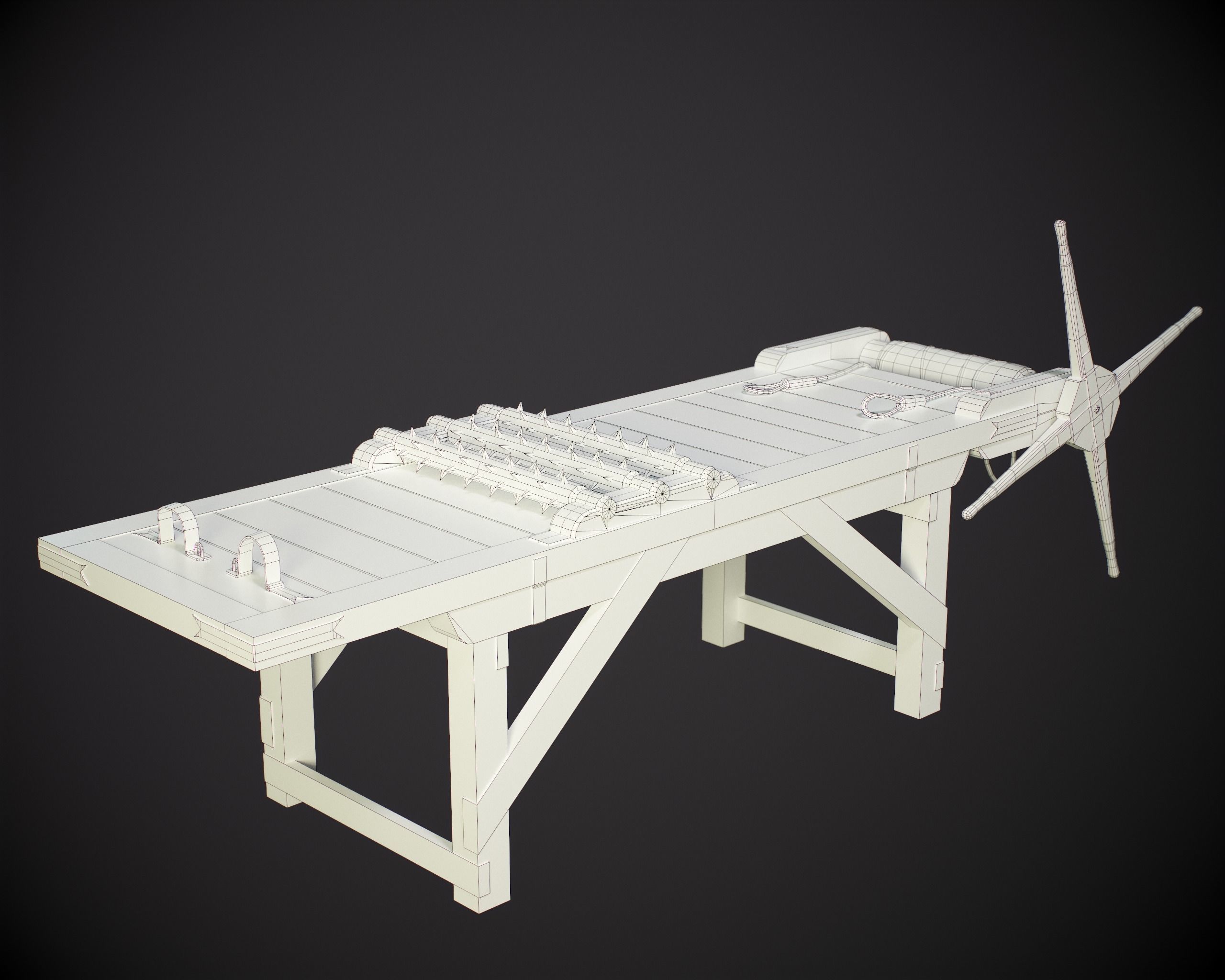 Medieval Torture Pack Low-poly 3D model_23