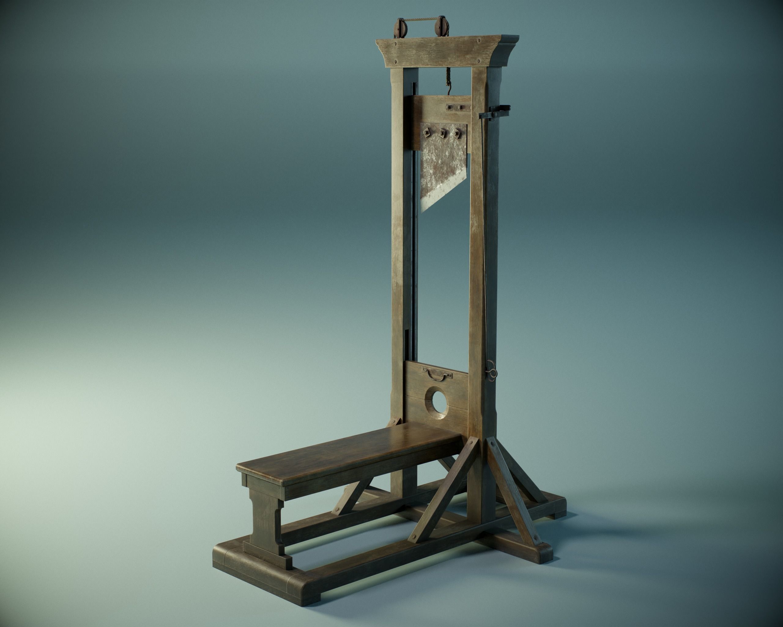 Medieval Torture Pack Low-poly 3D model_6