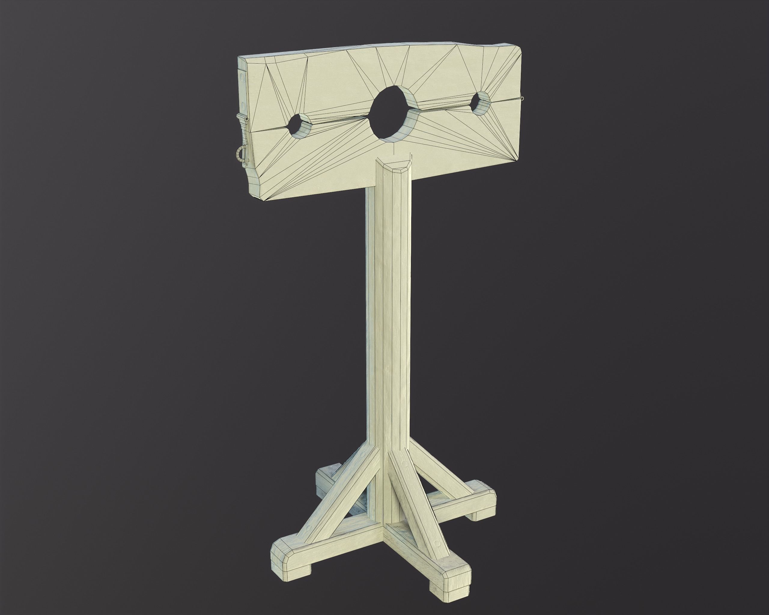 Medieval Torture Pack Low-poly 3D model_13