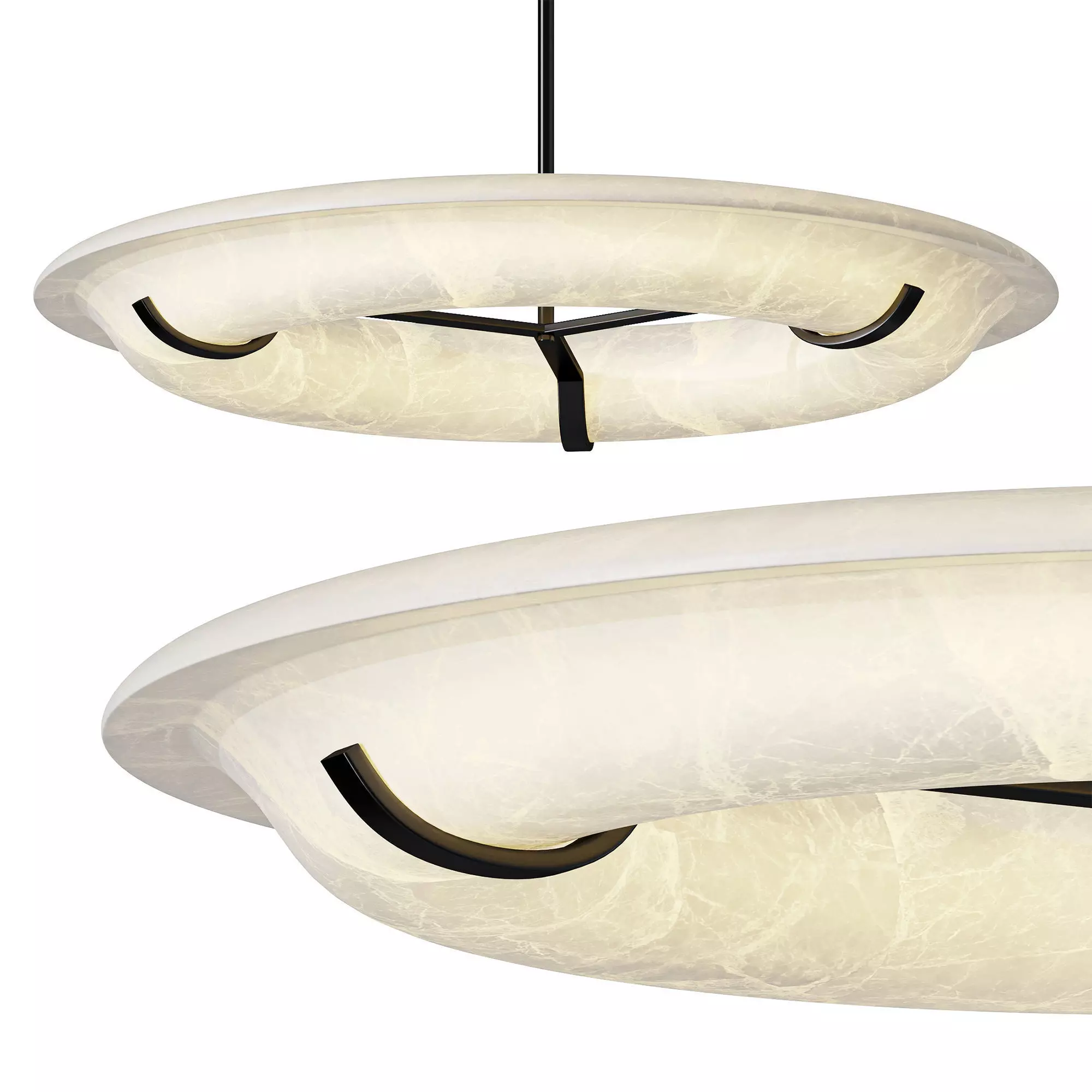 Carve Alabaster Pendant Light 3D model