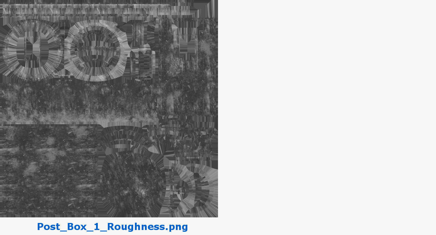 Post Box 1 Textured 3D model_13