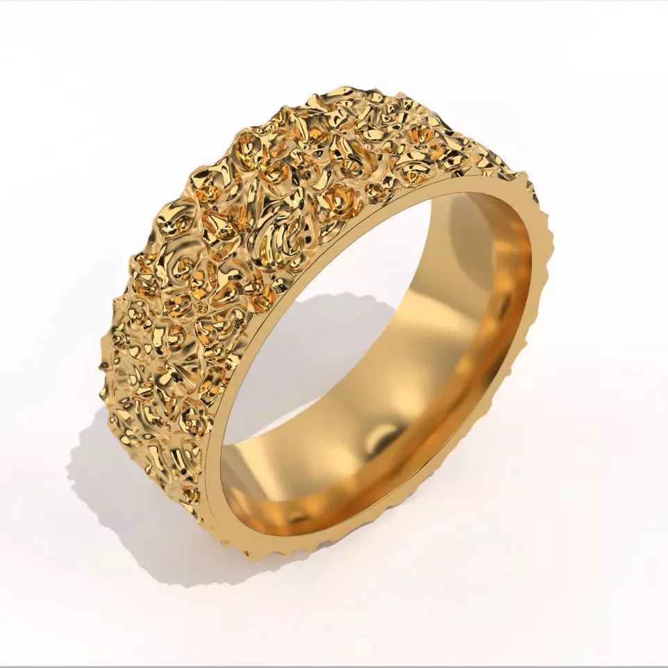 Touch the big bang ring 3D print model