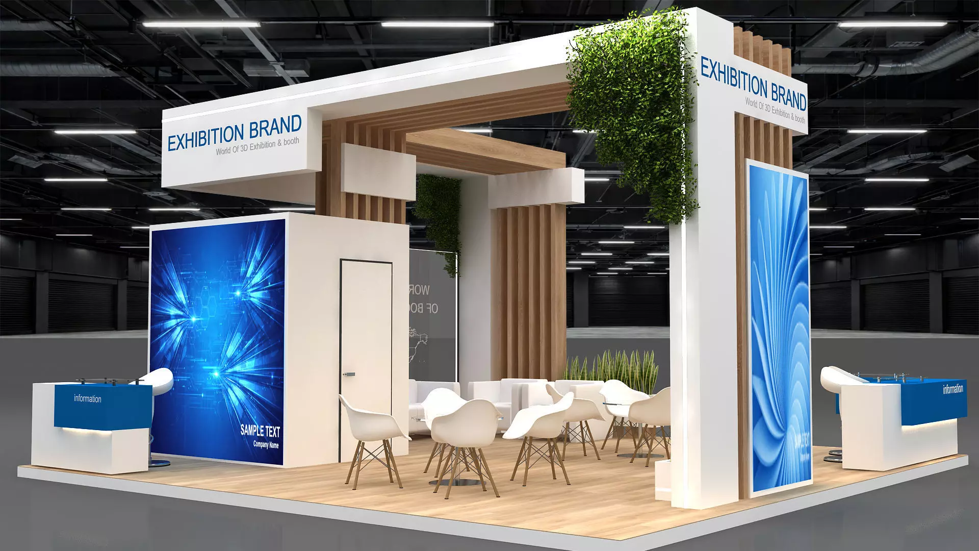 booth stall exhibition 3D model