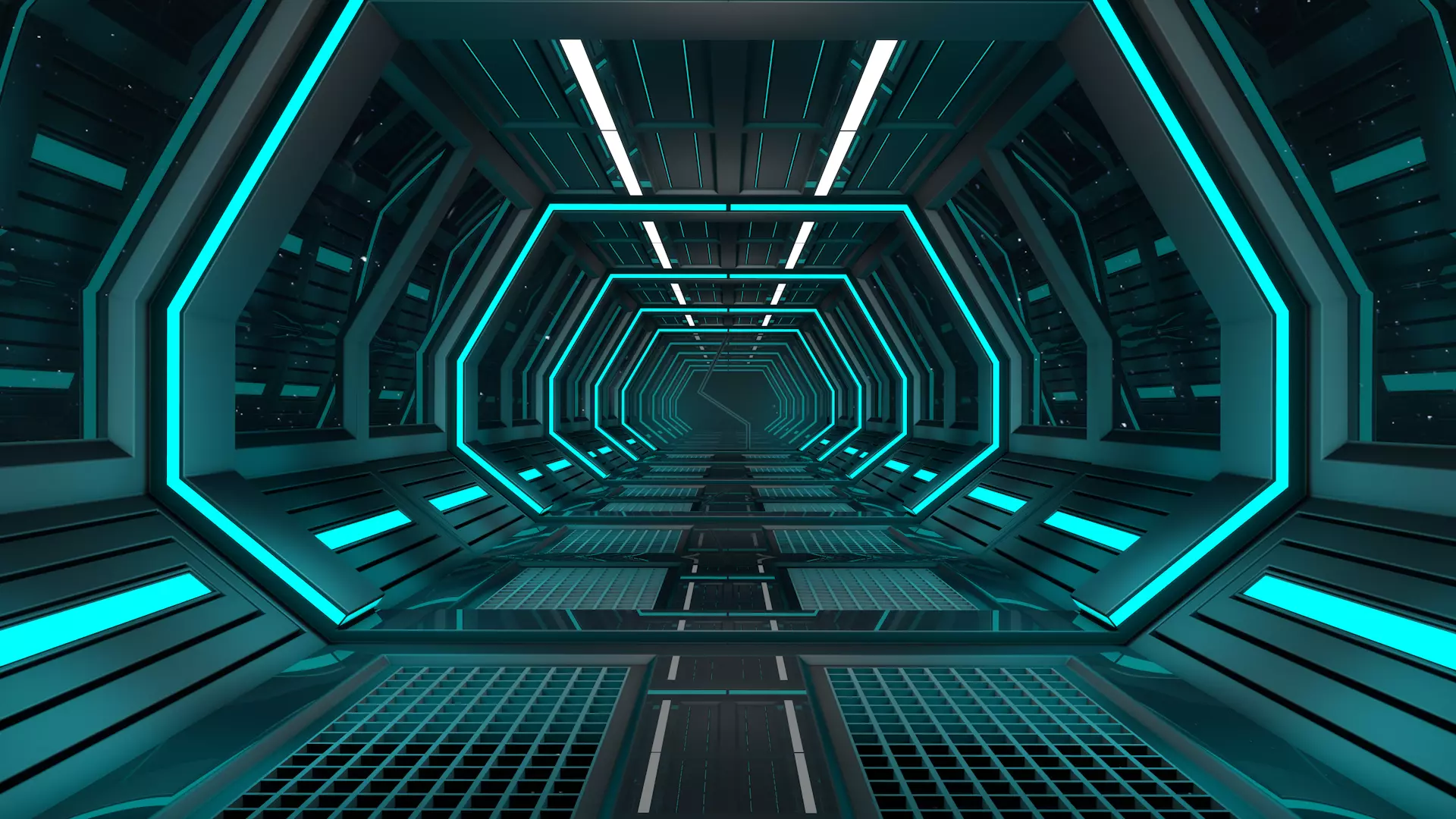 Sci Fi corridor 3D model